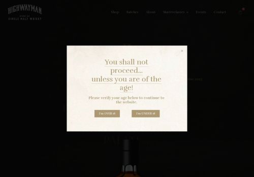 highwayman-whisky.com capture - 2025-07-07 01:40:56