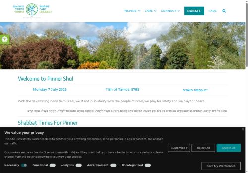 pinnershul.org capture - 2025-07-07 01:58:05