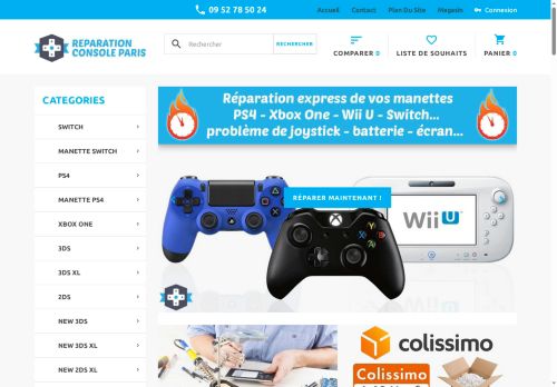 reparation-console-paris.com capture - 2025-07-07 09:39:20
