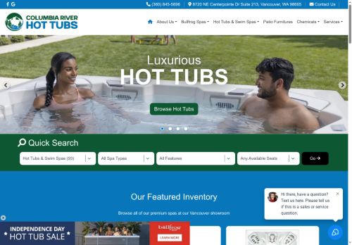 columbiariverhottubs.com capture - 2025-07-07 14:02:12