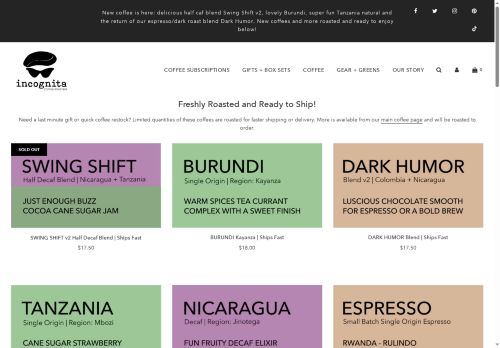 incognitacoffee.com capture - 2025-07-07 21:51:31