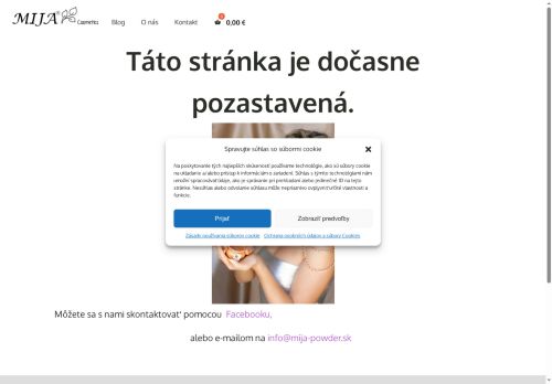 mija-powder.sk capture - 2025-07-07 22:04:25