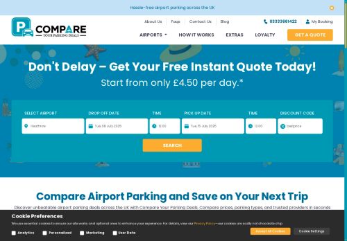 Compare Your Parking Deals capture - 2025-07-08 09:45:09