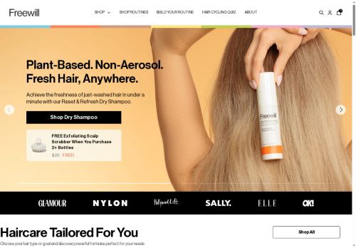 Freewill Haircare capture - 2025-07-08 10:11:16