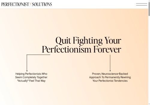 Perfectionist Solutions capture - 2025-07-08 10:19:22