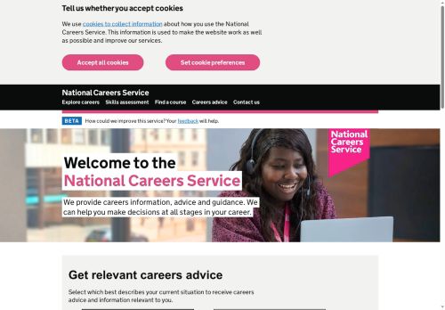 National Careers Service capture - 2025-07-08 11:10:38