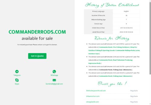 commanderrods.com capture - 2025-07-09 10:43:28