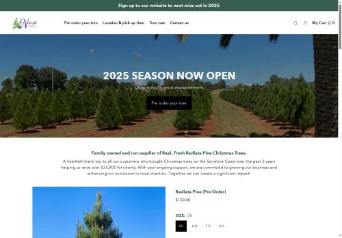 noosachristmastrees.com capture - 2025-07-09 15:36:40