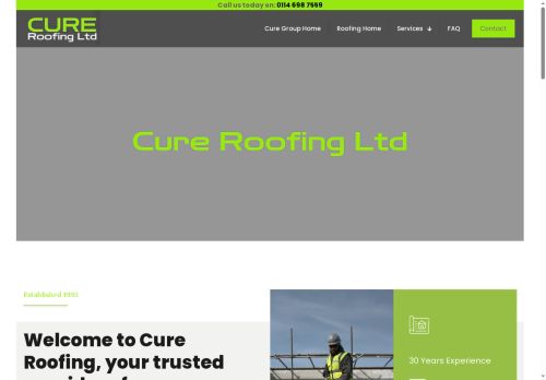 cureroofing.co.uk capture - 2025-07-09 15:45:31