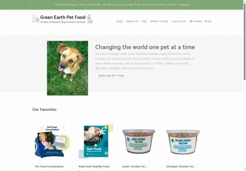 greenearthpetfood.com capture - 2025-07-09 19:06:55