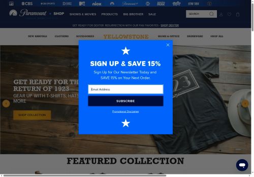 yellowstonemerchandise.shop capture - 2025-07-09 22:54:33