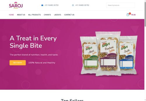 sarojfoods.com capture - 2025-07-10 05:42:58