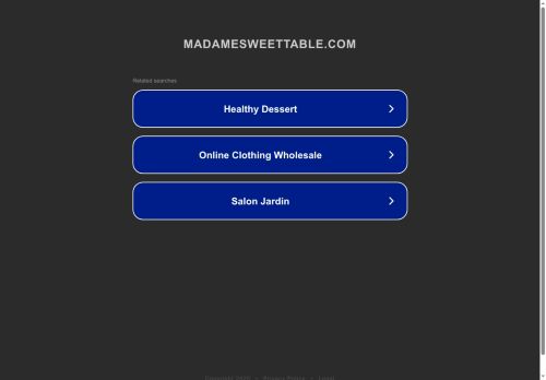 madamesweettable.com capture - 2025-07-10 13:19:17