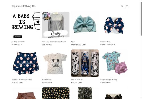 sparksclothingco.com capture - 2025-07-10 14:13:38