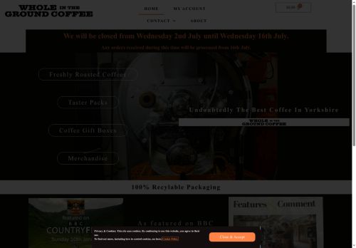 wholeinthegroundcoffee.co.uk capture - 2025-07-10 19:30:20