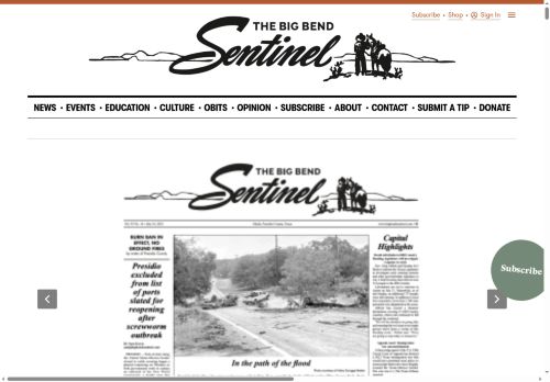 The Big Bend Sentinel capture - 2025-07-11 01:36:59