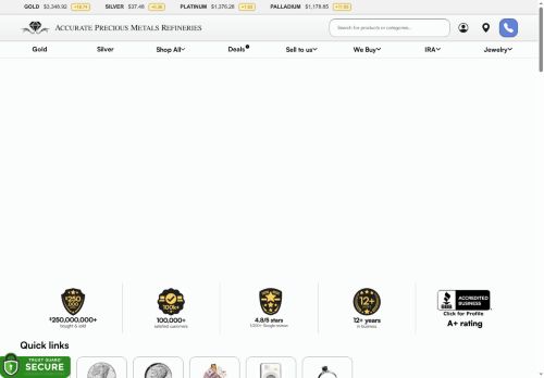 Accurate Precious Metals Refineries capture - 2025-07-11 01:41:01