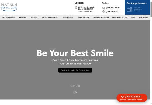 Platinum Dental Care capture - 2025-07-11 01:52:02