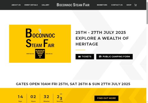 boconnocsteamfair.co.uk capture - 2025-07-11 03:29:22