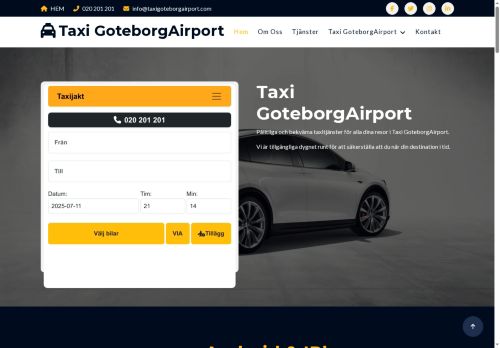 taxigoteborgairport.com capture - 2025-07-11 15:05:50