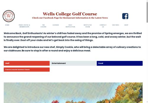 wellscollegegolfcourse.com capture - 2025-07-11 17:07:56