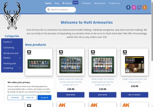 huttarmouries.com capture - 2025-07-11 18:32:37