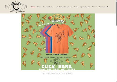 codexartapparel.com capture - 2025-07-11 18:34:38