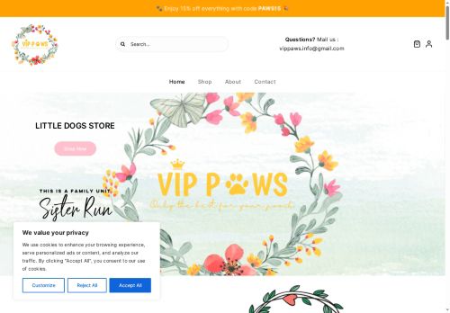 vip-paws.co.uk capture - 2025-07-12 07:01:27