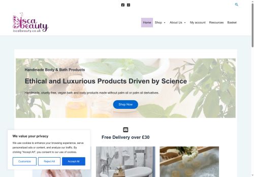 iscabeauty.co.uk capture - 2025-07-12 10:19:21