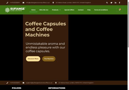 sufiangesolutionscoffee.co.uk capture - 2025-07-12 11:59:56