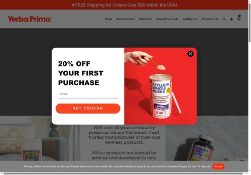 yerbaprima.website capture - 2025-07-12 16:09:48