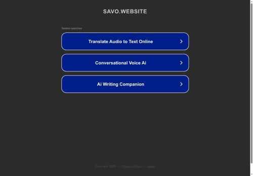 savo.website capture - 2025-07-12 16:22:45
