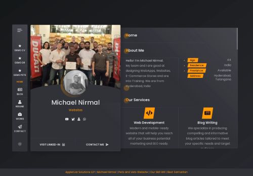 michaelnirmal.website capture - 2025-07-12 16:42:49