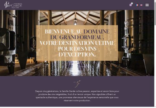 vignoblesjpgarde.wine capture - 2025-07-12 18:27:54