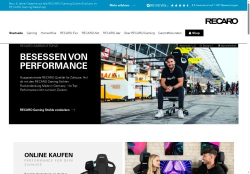 recaro-gaming.uk capture - 2025-07-12 20:35:33