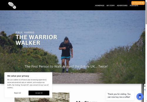 thewarriorwalker.uk capture - 2025-07-12 21:38:10