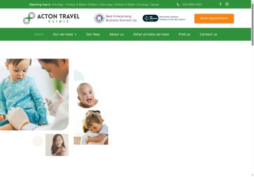 actontravelclinic.co.uk capture - 2025-07-14 05:25:38
