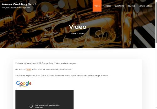 auroraweddingband.co.uk capture - 2025-07-14 10:14:07