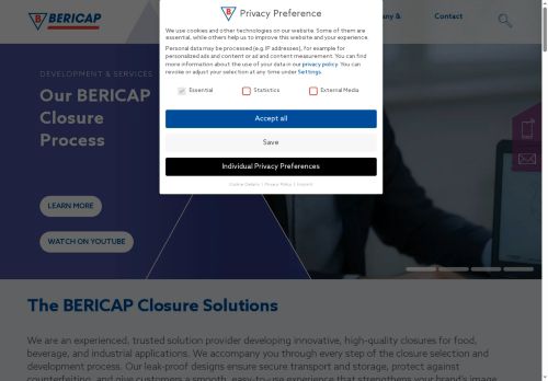 bericap.co.uk capture - 2025-07-14 10:47:05