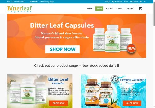 bitterleafcapsules.co.uk capture - 2025-07-14 11:00:53