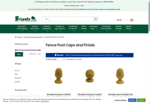 fencepostcaps.co.uk capture - 2025-07-14 15:26:00