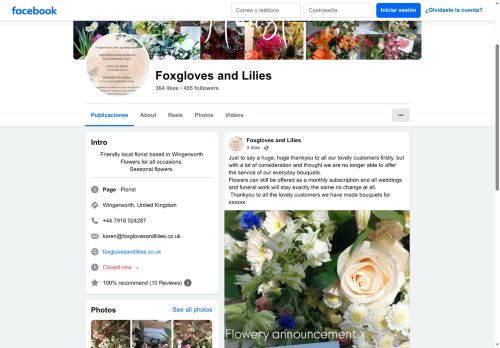 foxglovesandlilies.co.uk capture - 2025-07-14 16:00:51