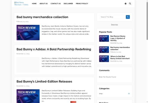 badbunnymerch.xyz capture - 2025-07-14 18:08:44