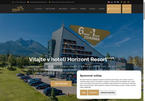 hotelhorizont.sk capture - 2025-07-15 09:12:34