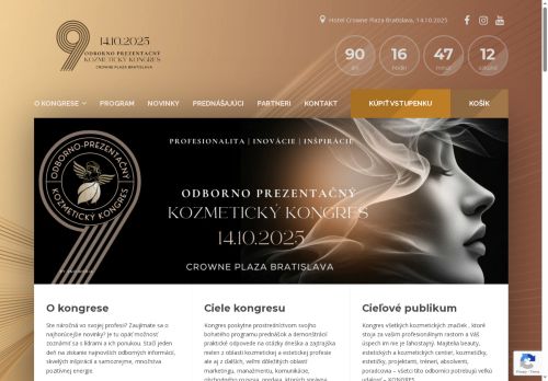kozmetickykongres.sk capture - 2025-07-15 09:14:35