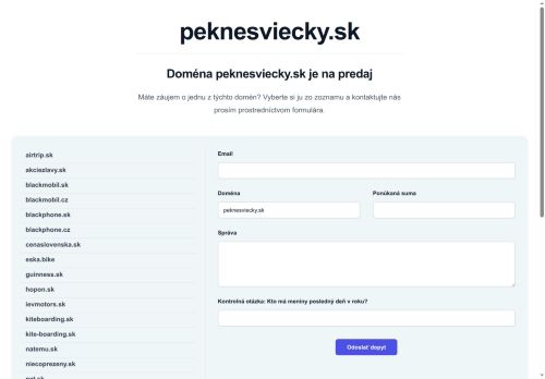 peknesviecky.sk capture - 2025-07-15 09:59:11