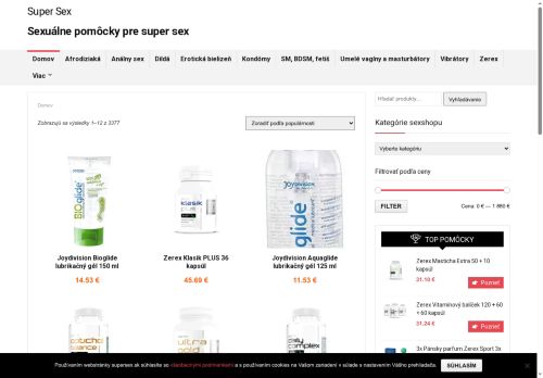 supersex.sk capture - 2025-07-15 10:19:50