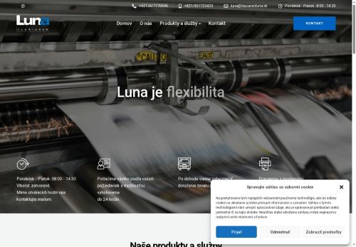 tlaciarenluna.sk capture - 2025-07-15 10:47:35