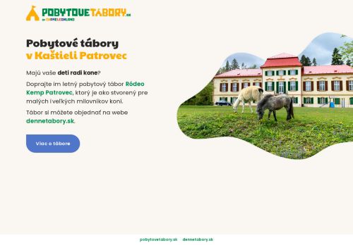 pobytovetabory.sk capture - 2025-07-15 10:55:27
