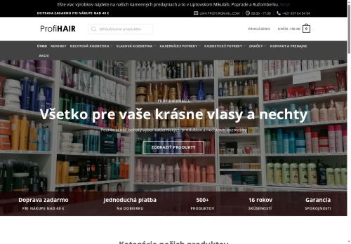 profihairnails.sk capture - 2025-07-15 11:54:49